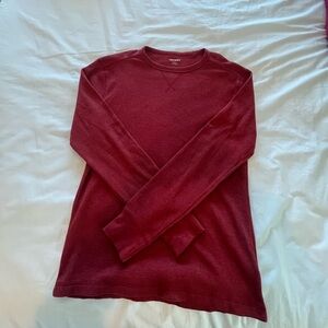 Men's Red Thermal long sleeve shirt